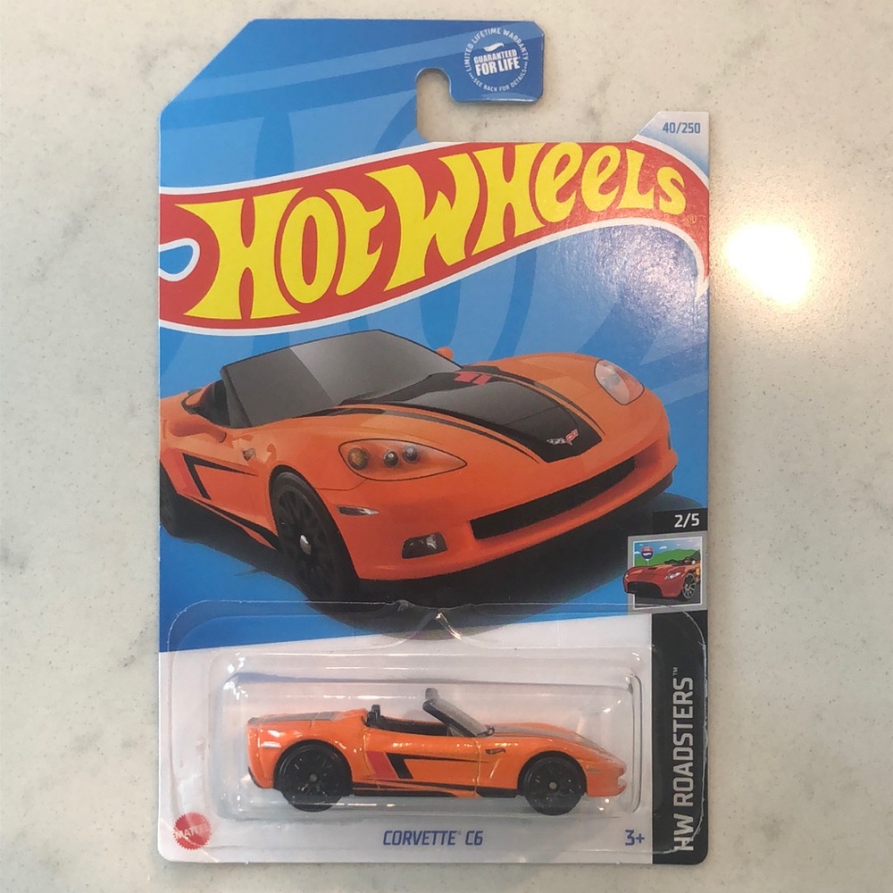Orange Corvette C6 Toy Car